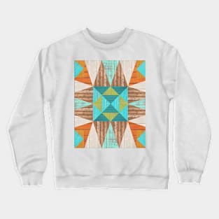 Faded Fall Patchwork Crewneck Sweatshirt